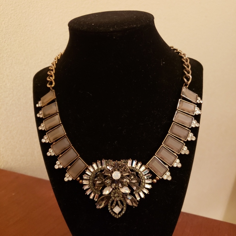 Crystal and beaded necklace